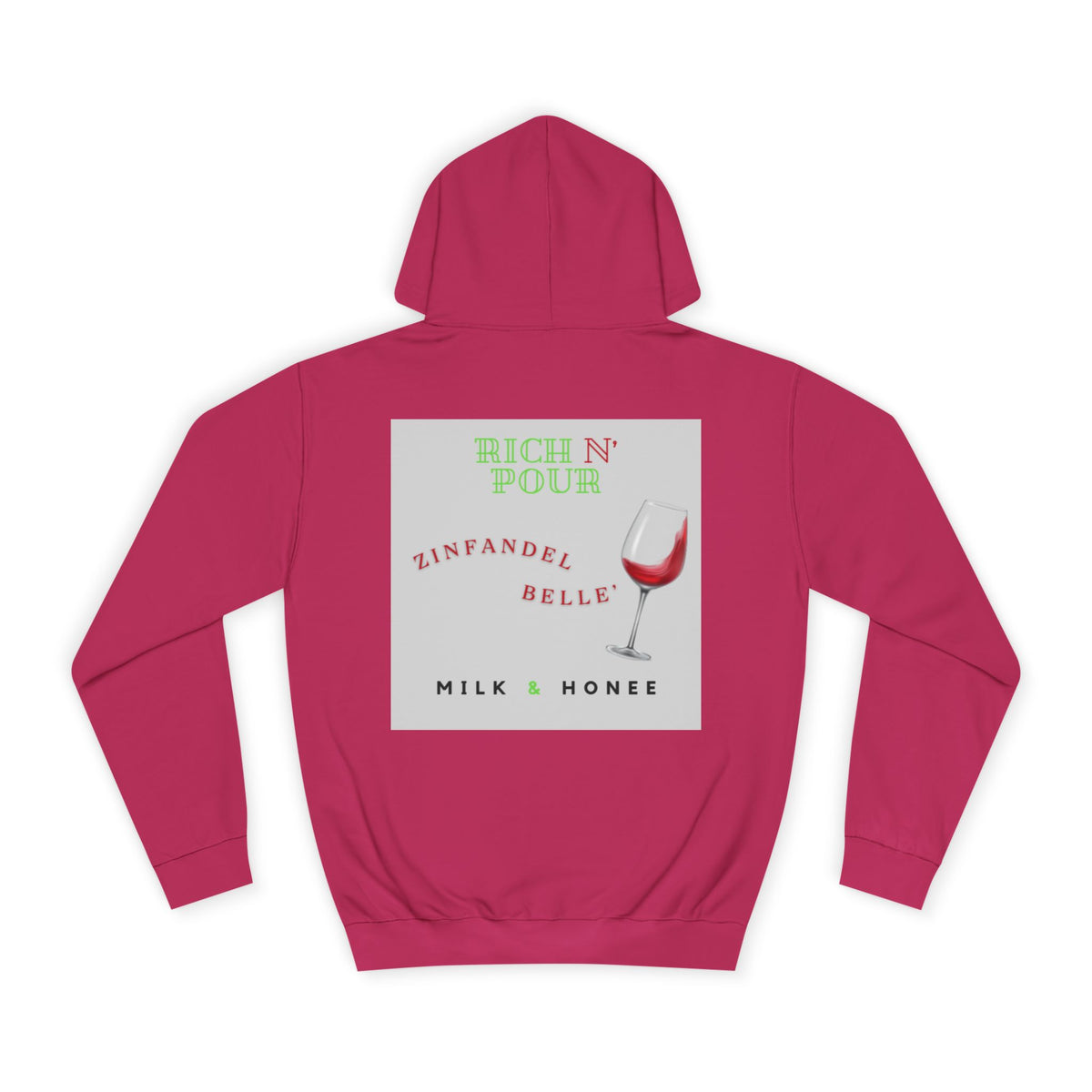 Wine Club Hoodie — "M&H Zinner 2" Graphic College Pullover
