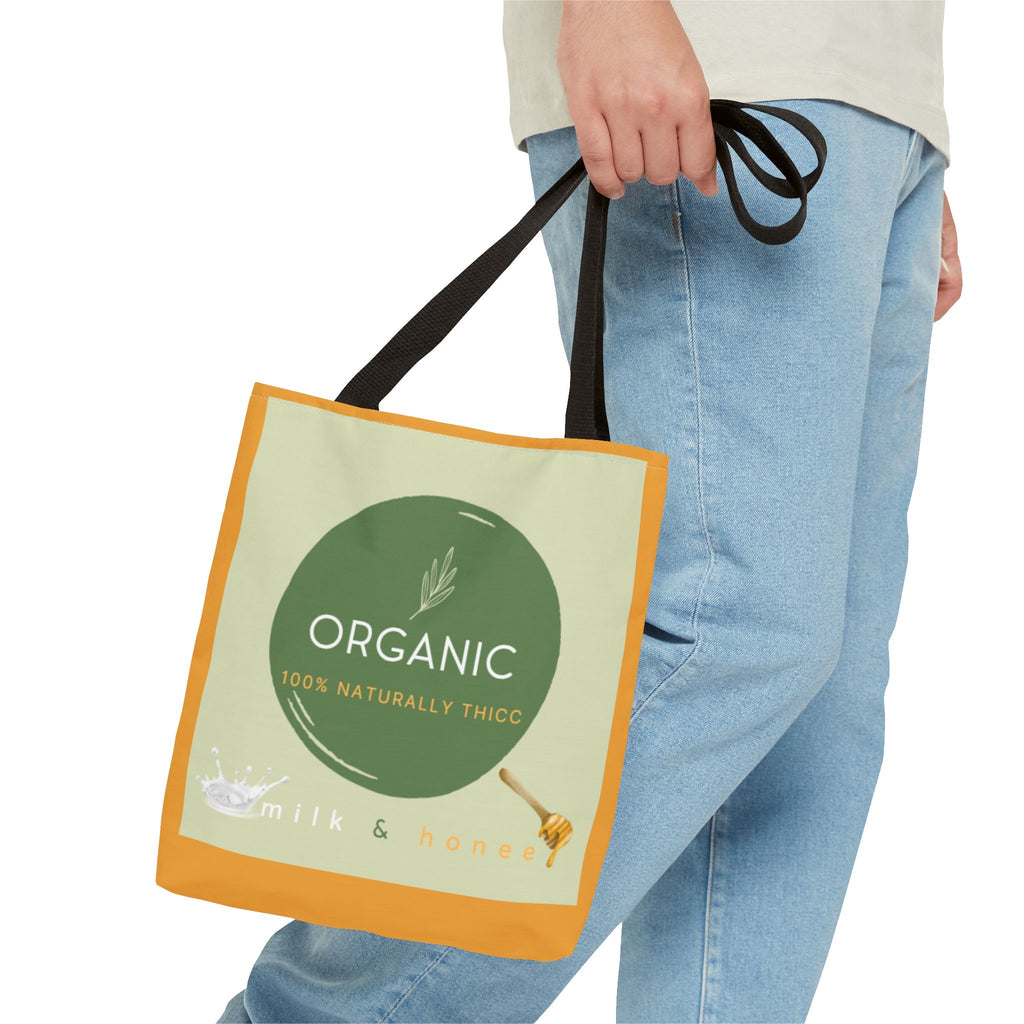 Organic Milk & Honee Tote Bag — Natural, Eco-Friendly Market Tote