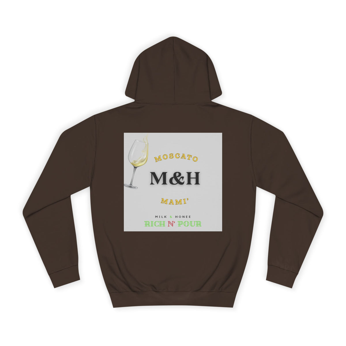 Wine Club Hoodie — "M&H Moscato" Graphic College Pullover