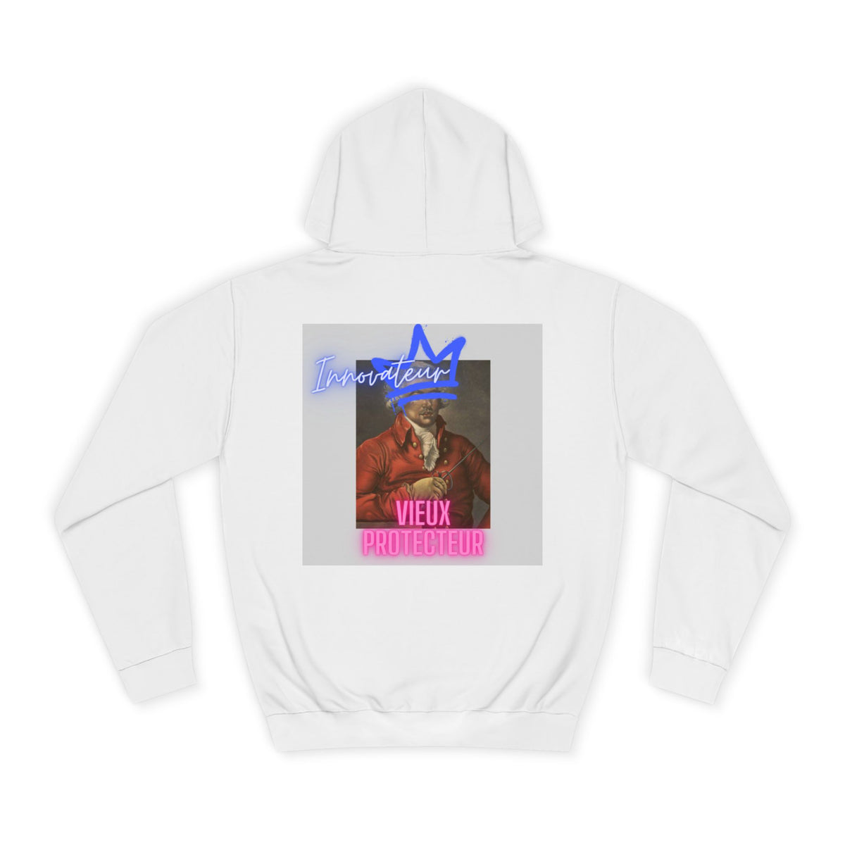 College Hoodie — Retro Neon 'Brozart' Graphic Pullover