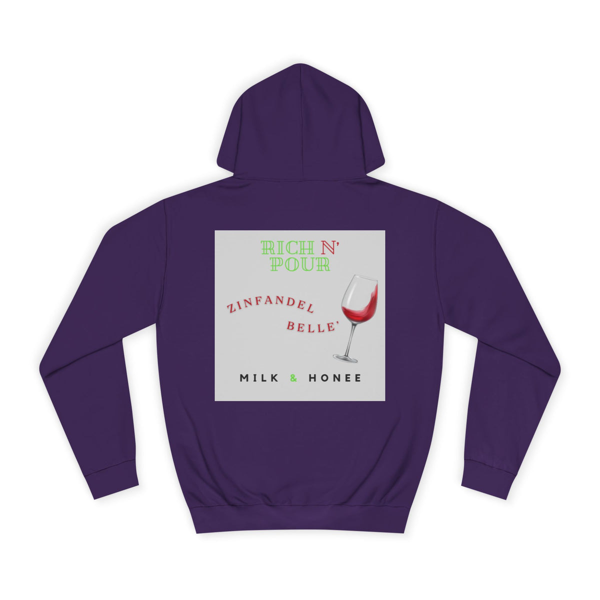 Wine Club Hoodie — "M&H Zinner 2" Graphic College Pullover