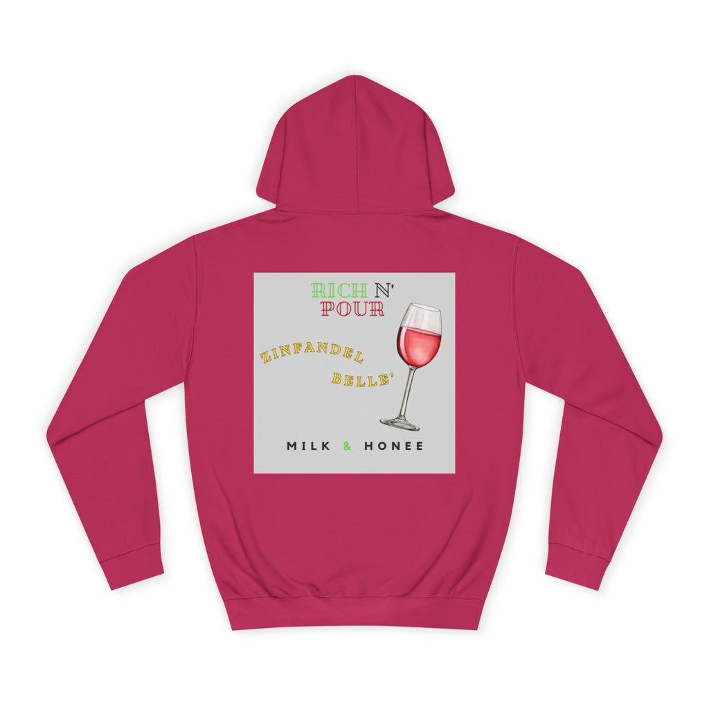 Wine Club Hoodie — "M&H Zinner" Graphic College Pullover