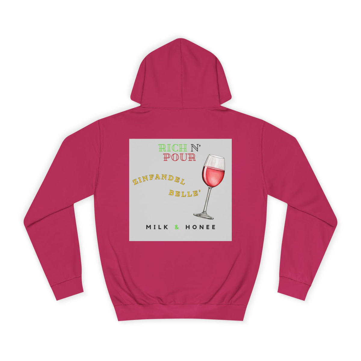Wine Club Hoodie — "M&H Zinner" Graphic College Pullover