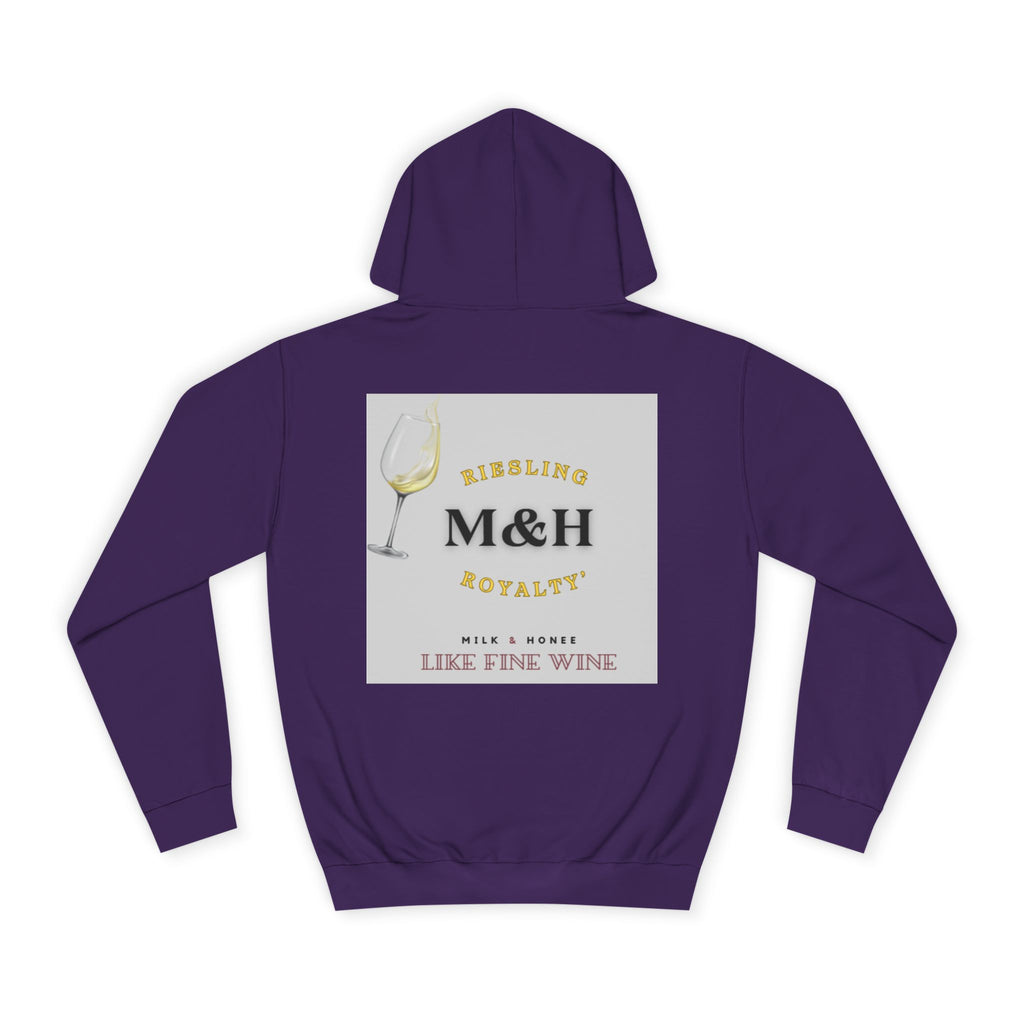 Wine Club Hoodie — "M&H Ries" Graphic College Pullover