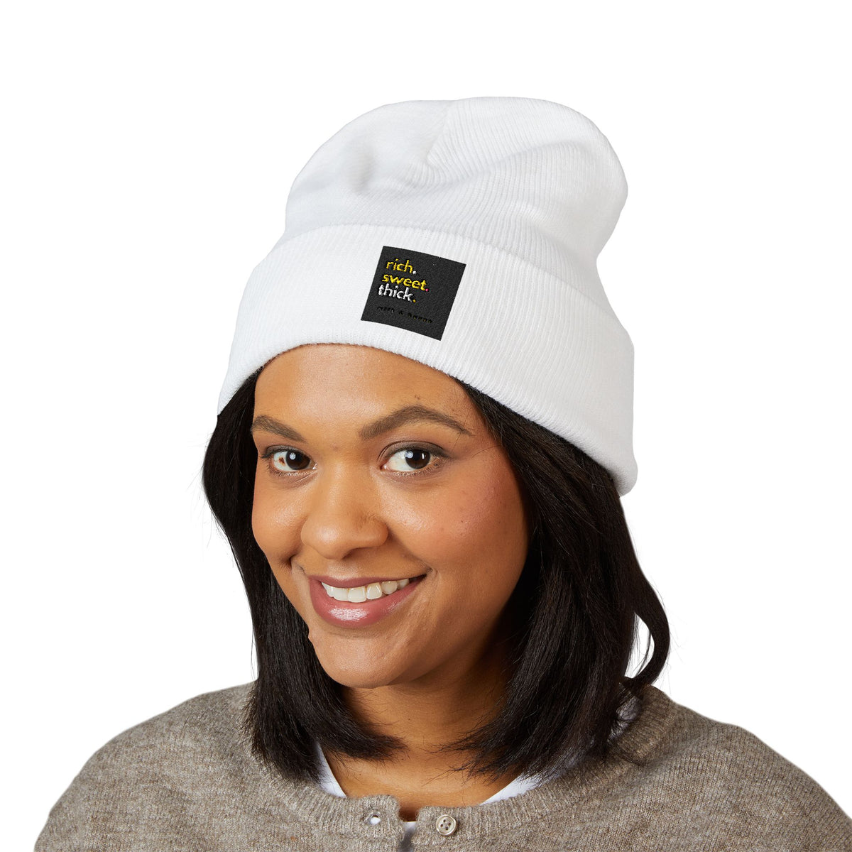 RICH SWEET THICK Beanie — Minimal Adventure Cuffed Hat