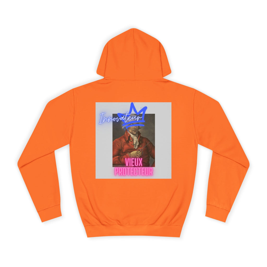 College Hoodie — Retro Neon 'Brozart' Graphic Pullover