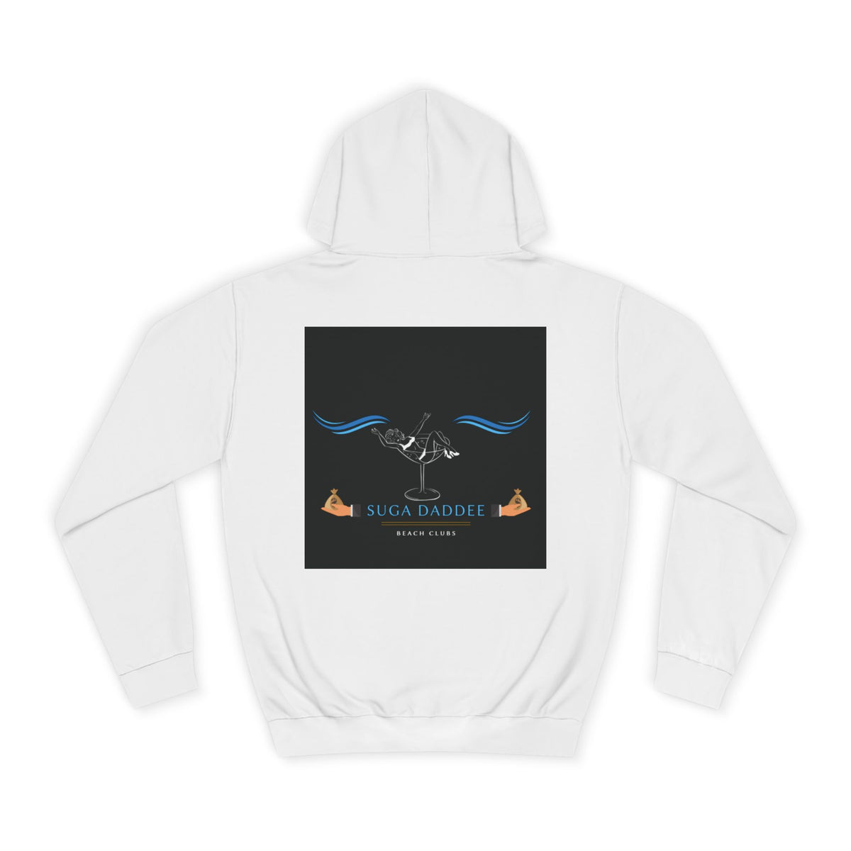 College Hoodie — Retro 'Beach Club' Graphic Pullover