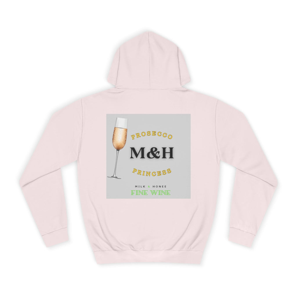Wine Club Hoodie — "M&H Prosecco" Graphic College Pullover