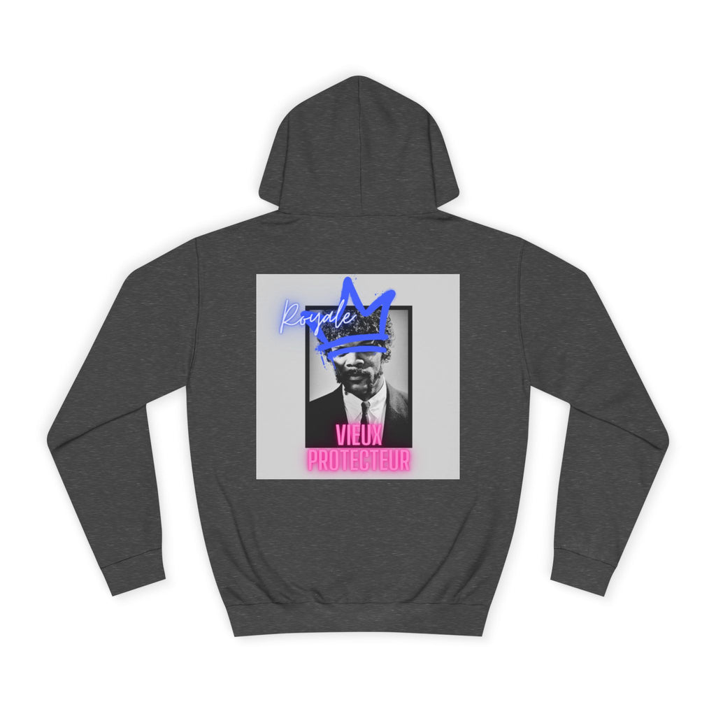 College Hoodie — Retro Neon 'Royale' Graphic Pullover
