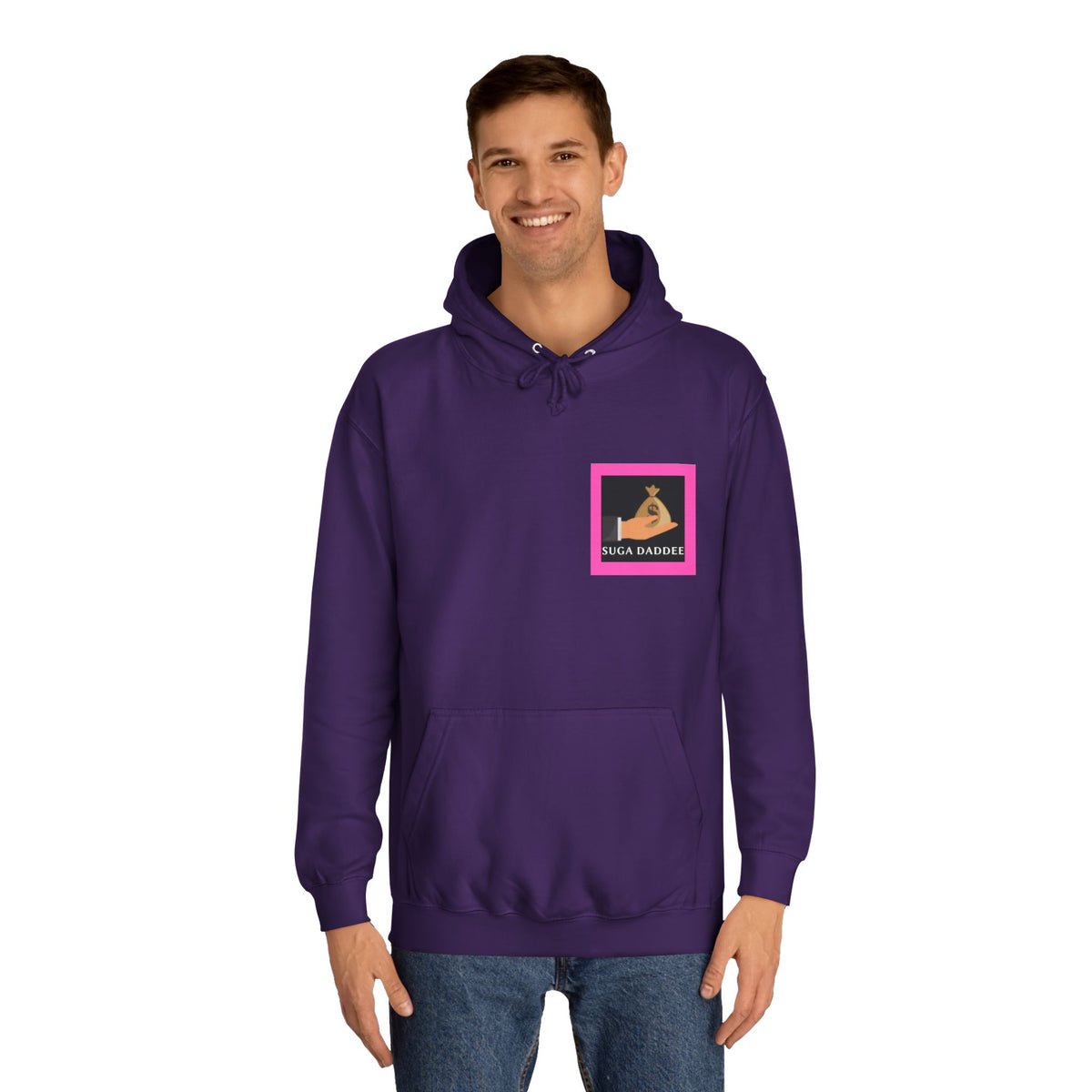 College Hoodie — Retro Neon 'Royale' Graphic Pullover