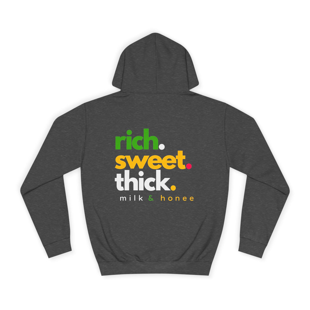 "Rich Sweet Thick" Graphic College Pullover