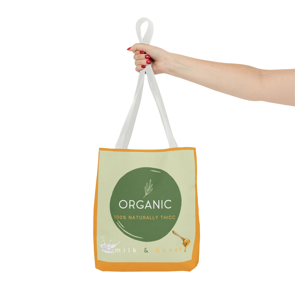 Organic Milk & Honee Tote Bag — Natural, Eco-Friendly Market Tote