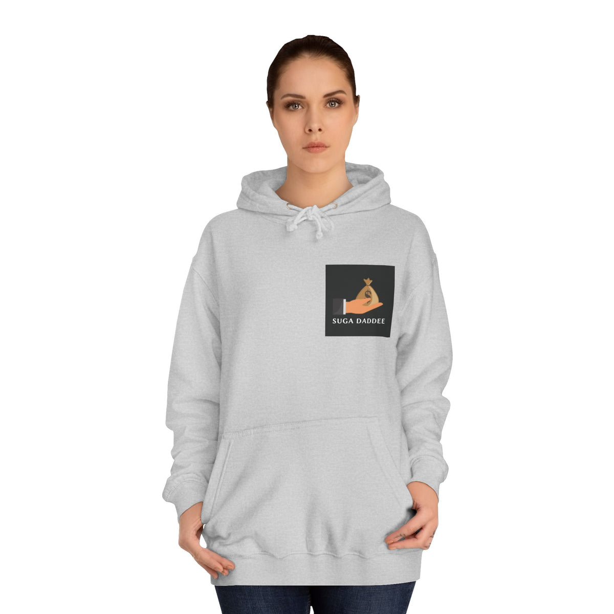 College Hoodie — Retro 'SD' Graphic Pullover