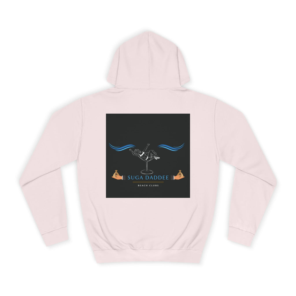College Hoodie — Retro 'Beach Club' Graphic Pullover
