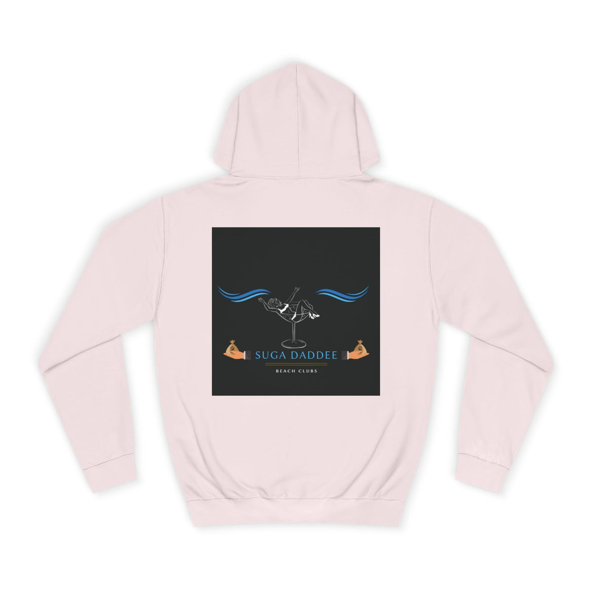 College Hoodie — Retro 'Beach Club' Graphic Pullover