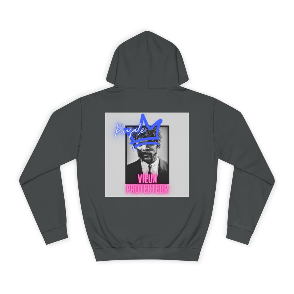 College Hoodie — Retro Neon 'Royale' Graphic Pullover