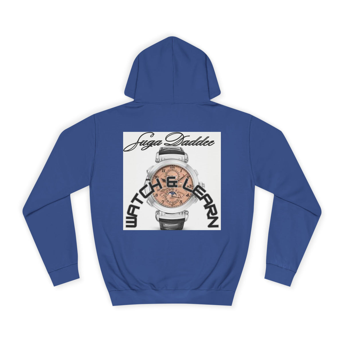 College Hoodie — Retro 'Watch n Learn Rose' Graphic Pullover
