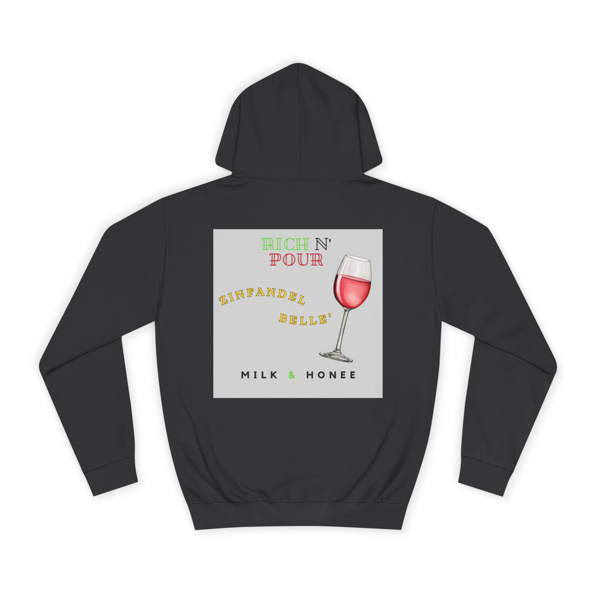 Wine Club Hoodie — "M&H Zinner" Graphic College Pullover
