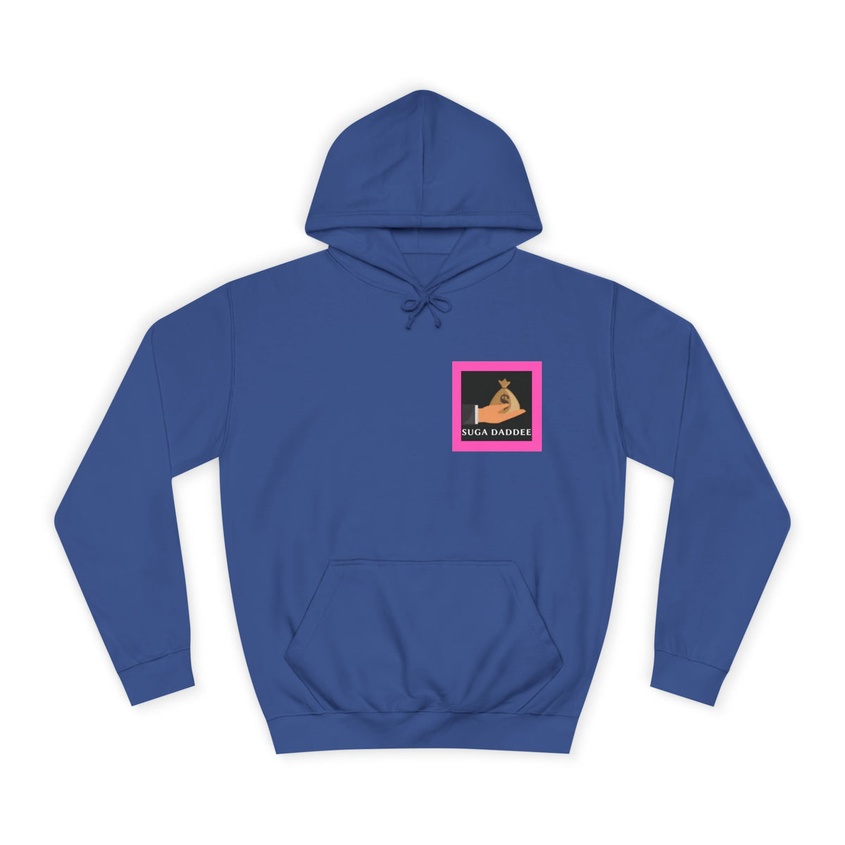 College Hoodie — Retro Neon 'Royale' Graphic Pullover
