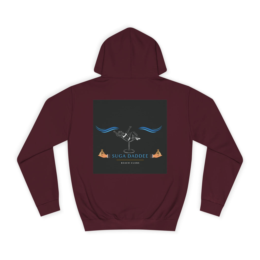 College Hoodie — Retro 'Beach Club' Graphic Pullover