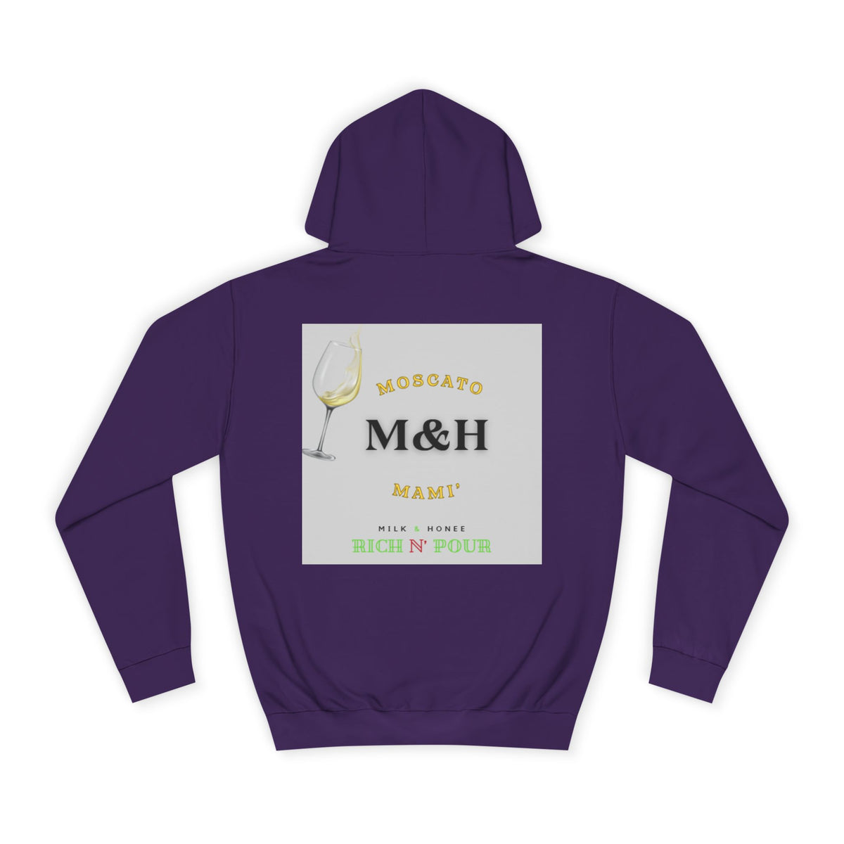 Wine Club Hoodie — "M&H Moscato" Graphic College Pullover