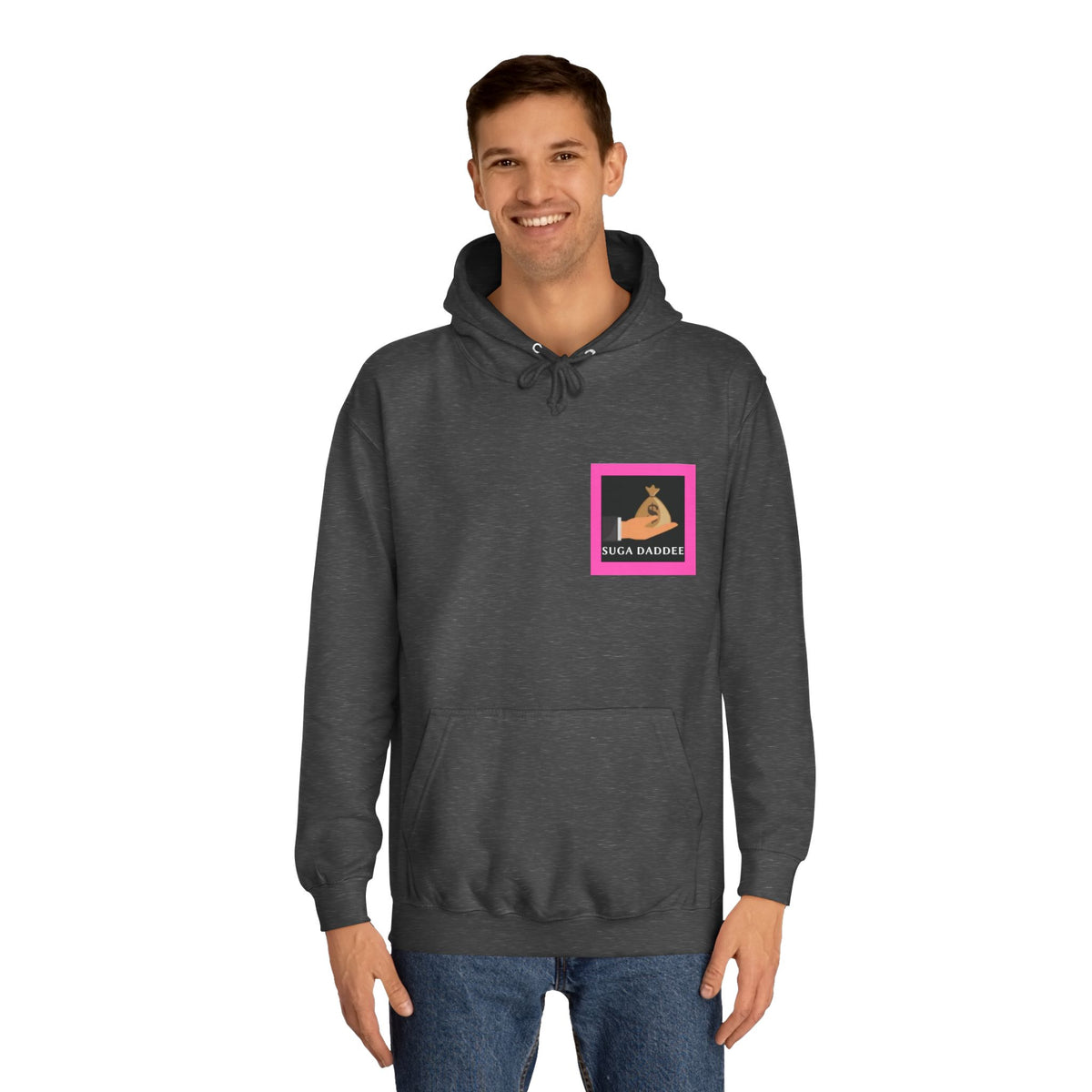 College Hoodie — Retro Neon 'Brozart' Graphic Pullover