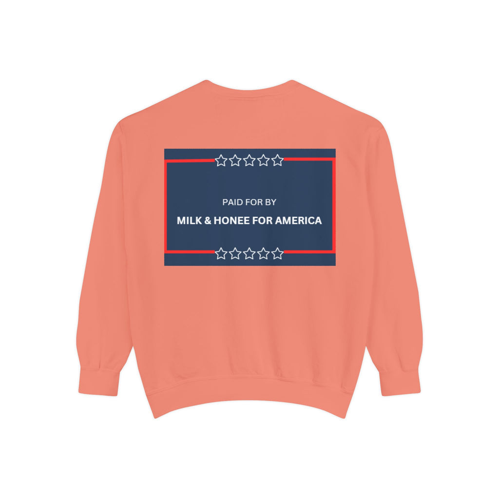 FAFO 2026 Sweatshirt — Political Parody Crewneck (Milk & Honee for America)