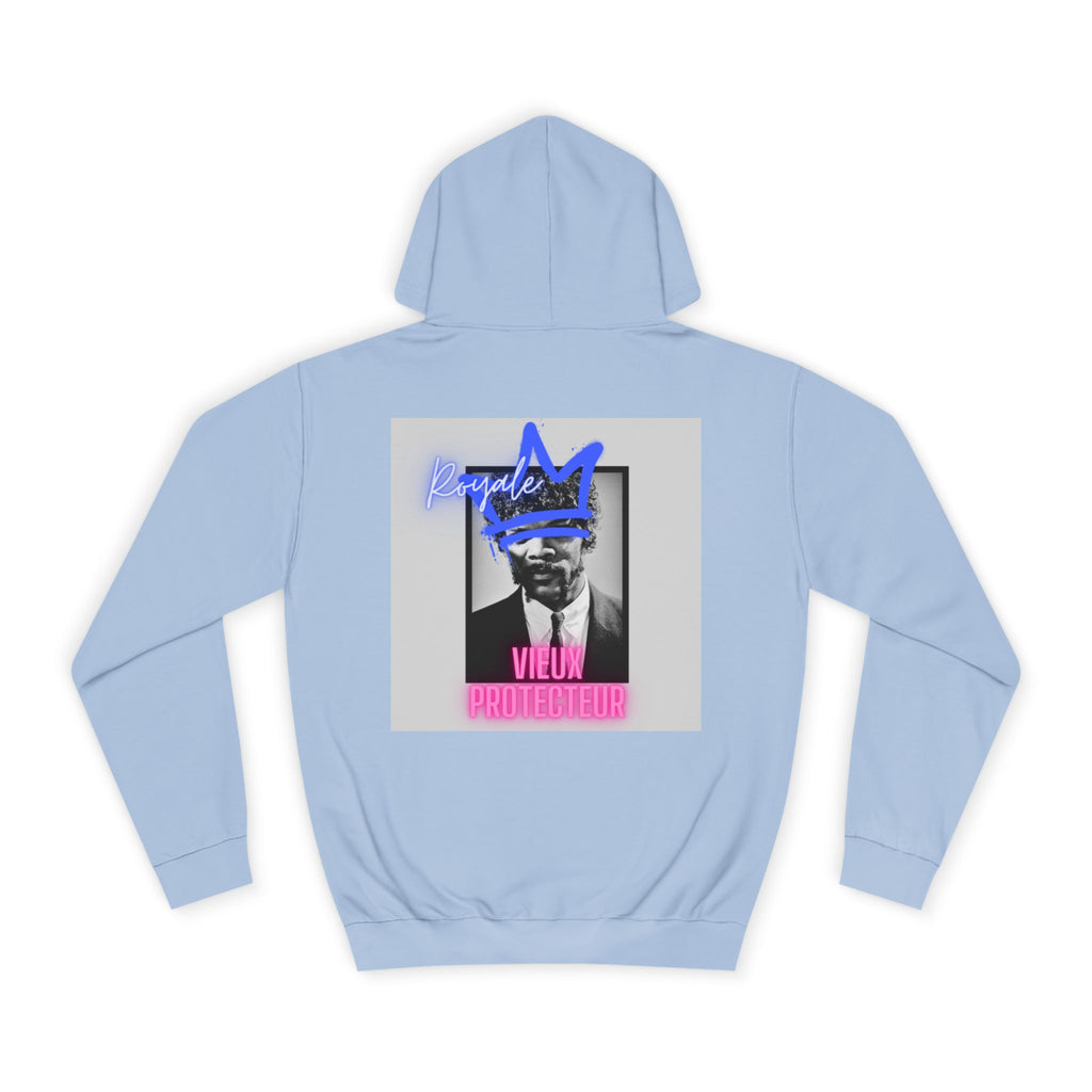 College Hoodie — Retro Neon 'Royale' Graphic Pullover