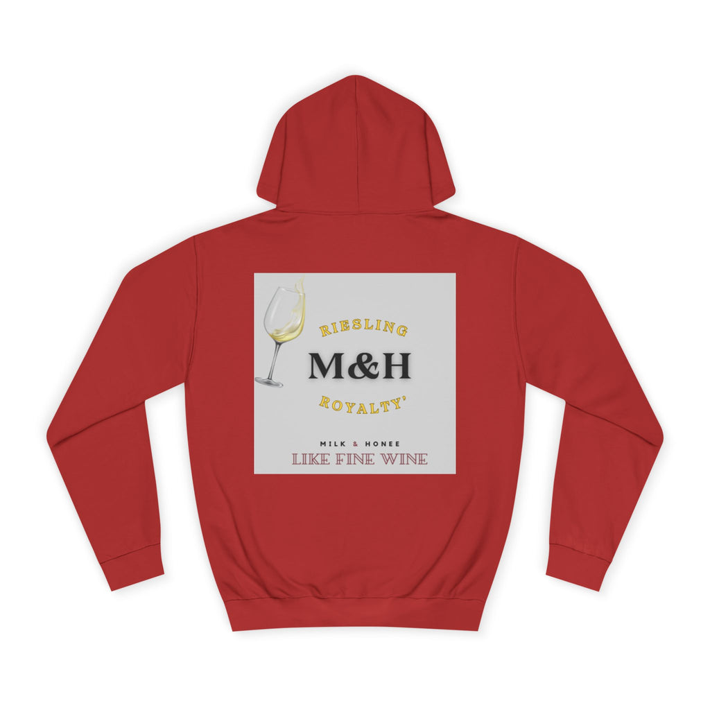 Wine Club Hoodie — "M&H Ries" Graphic College Pullover