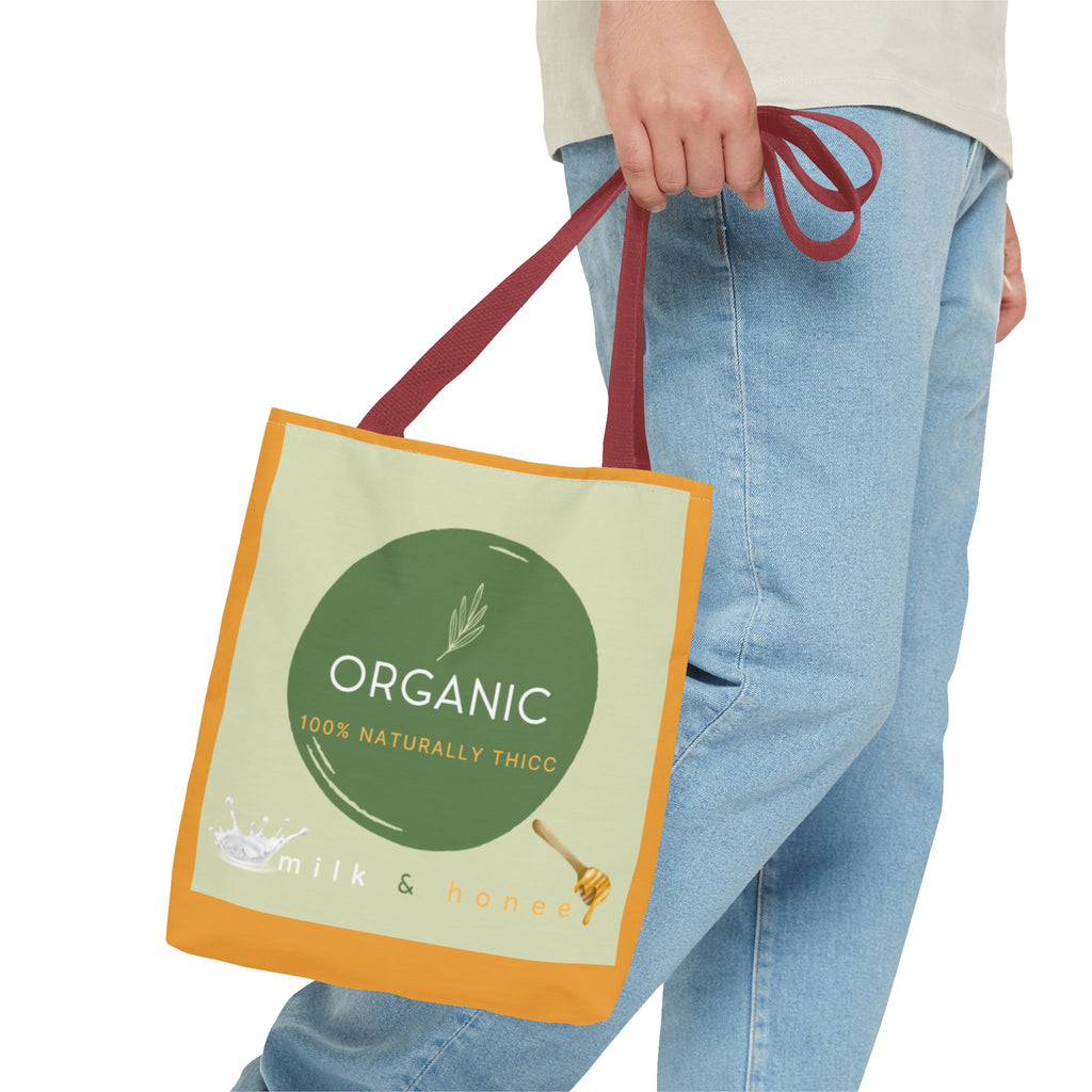 Organic Milk & Honee Tote Bag — Natural, Eco-Friendly Market Tote