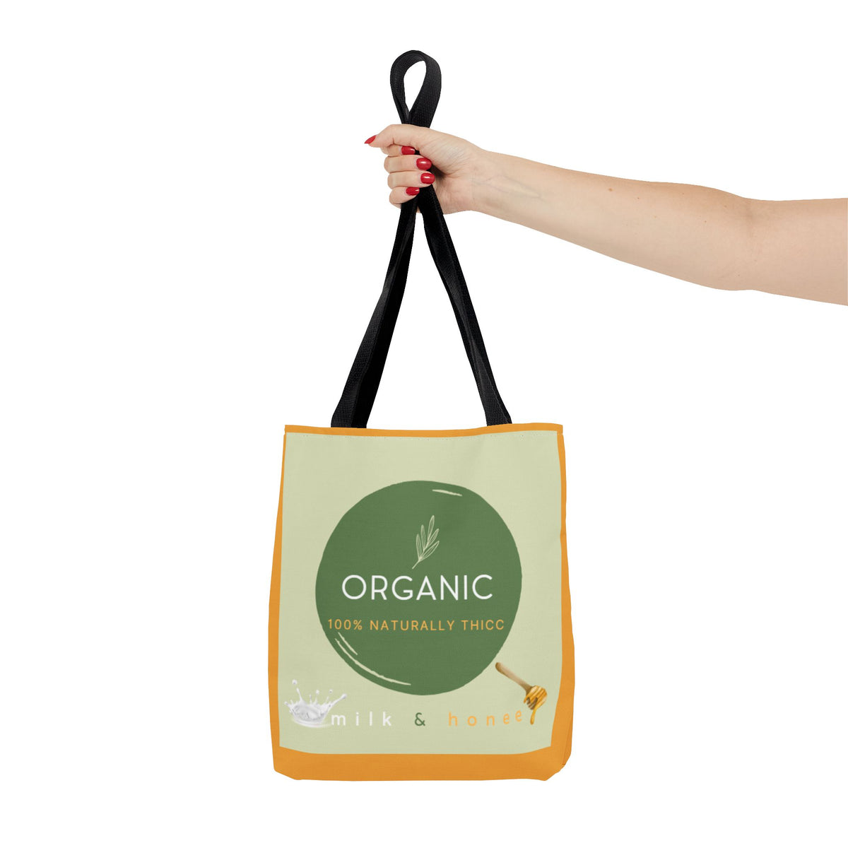 Organic Milk & Honee Tote Bag — Natural, Eco-Friendly Market Tote