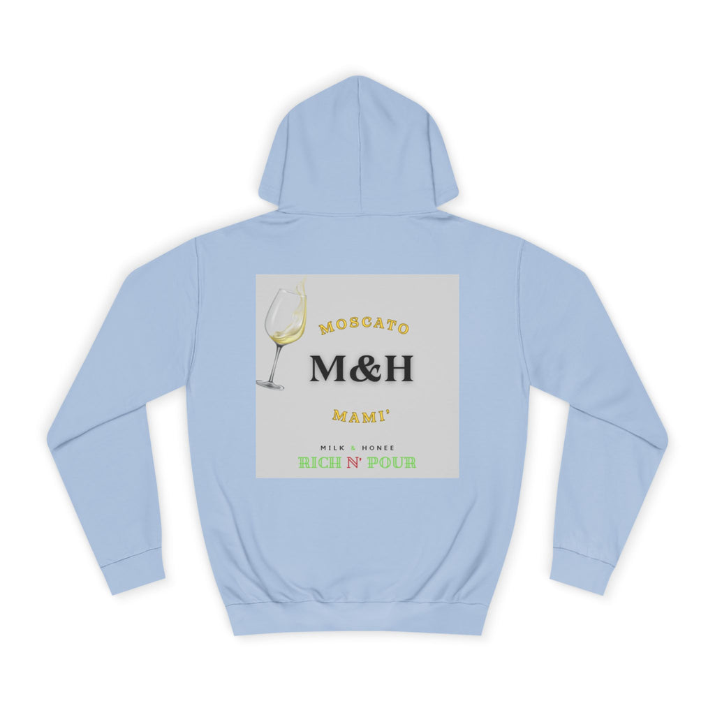 Wine Club Hoodie — "M&H Moscato" Graphic College Pullover