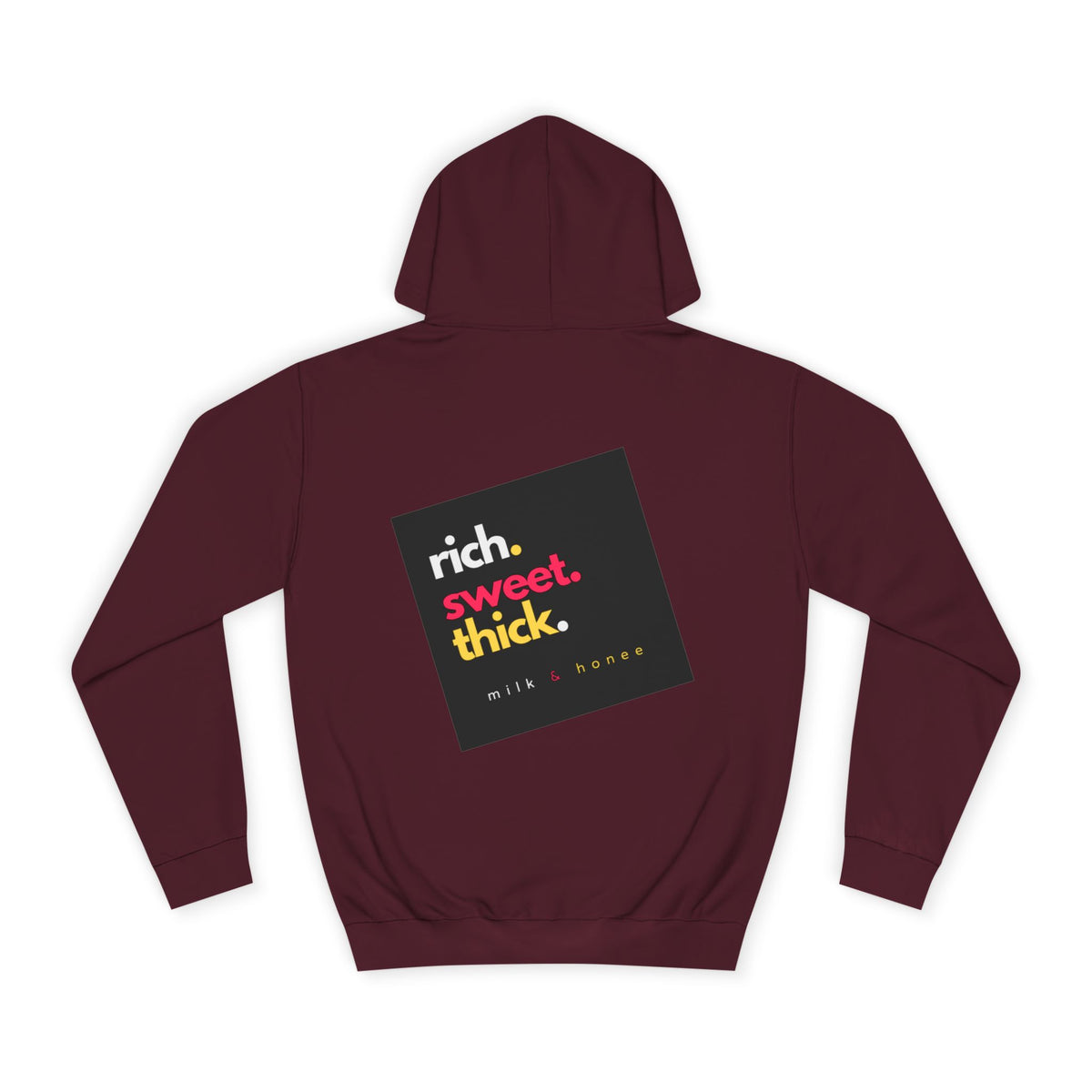 "Rich Sweet Thick" Graphic College Pullover