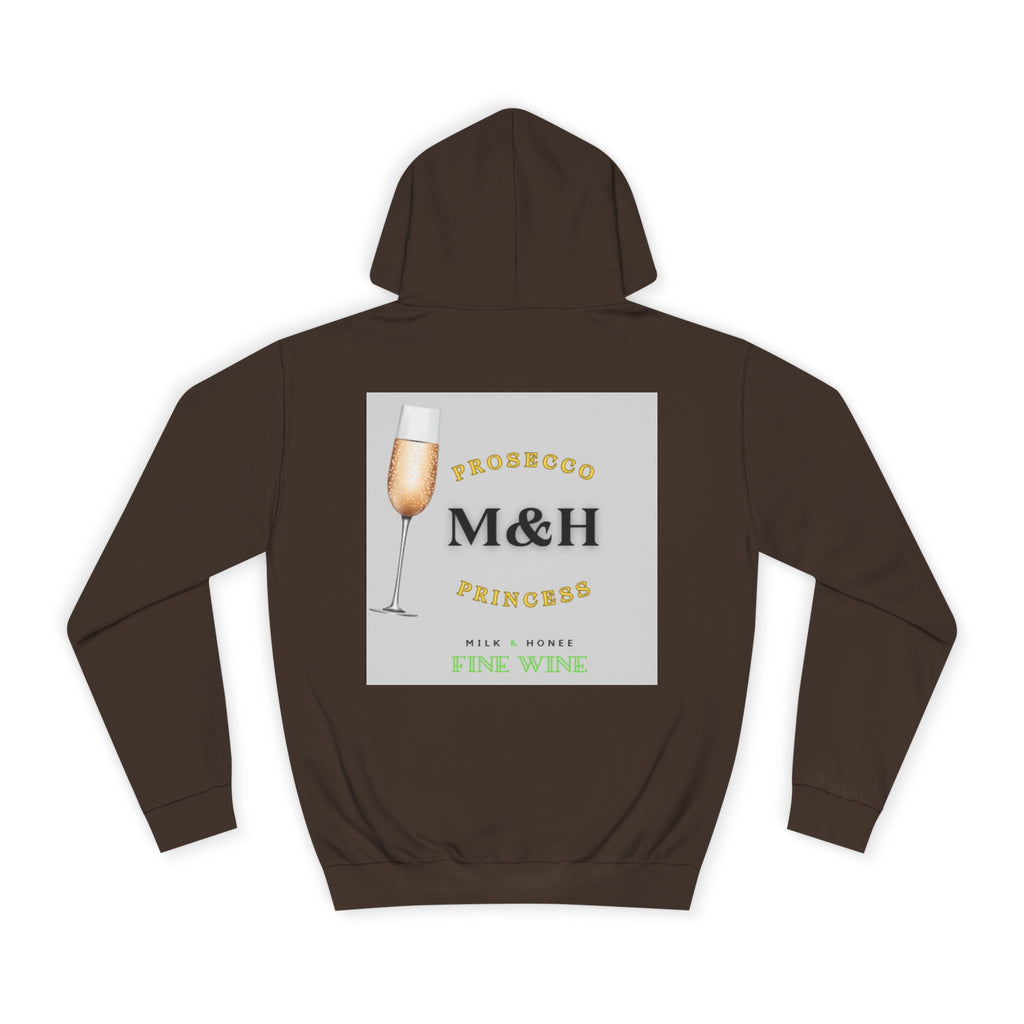 Wine Club Hoodie — "M&H Prosecco" Graphic College Pullover