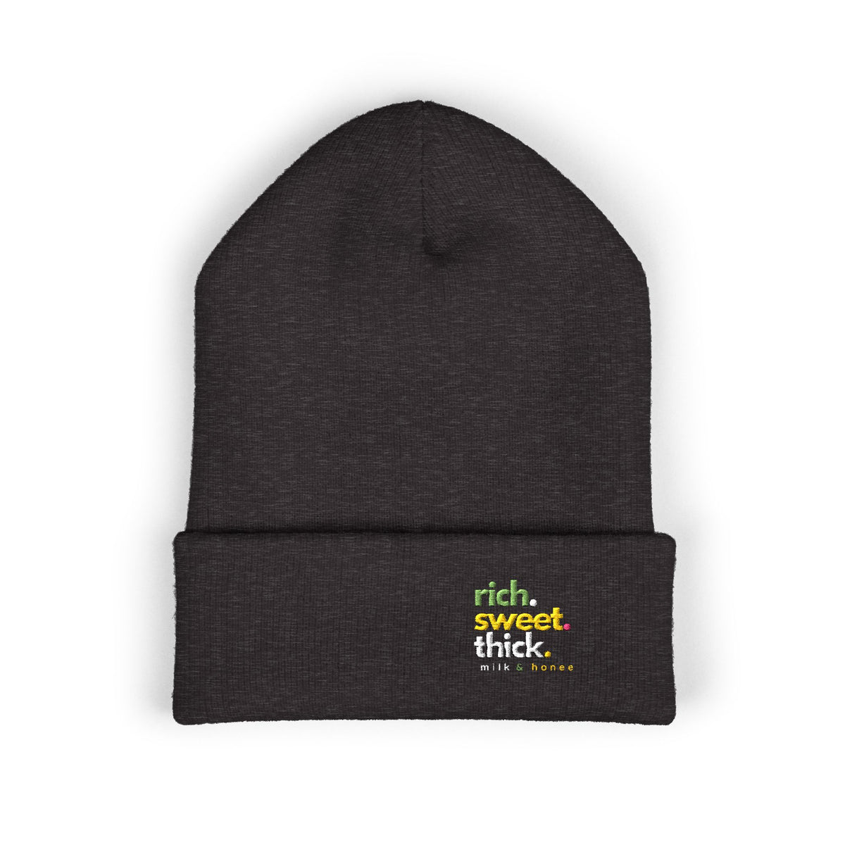 RICH SWEET THICK Beanie — Minimal Adventure Cuffed Hat