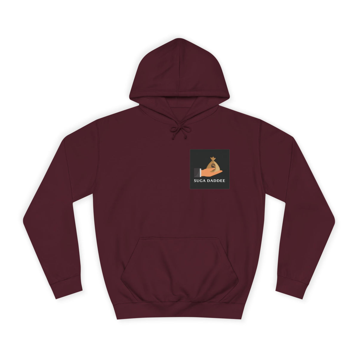 College Hoodie — Retro 'SD' Graphic Pullover