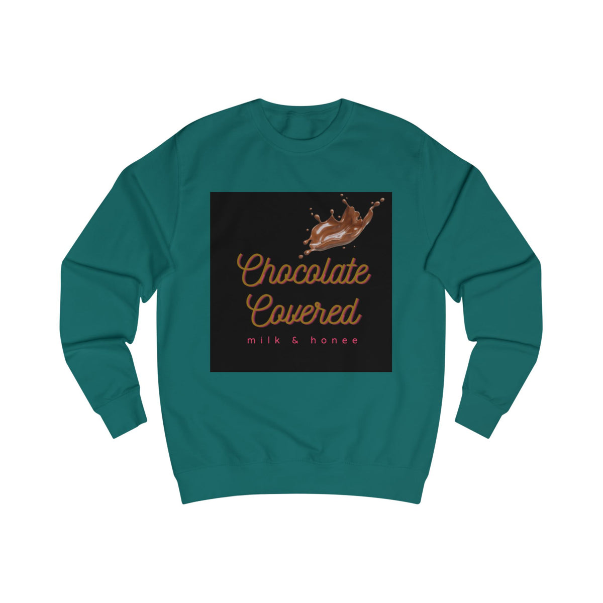 Chocolate Covered Sweatshirt —Cozy Dessert Graphic