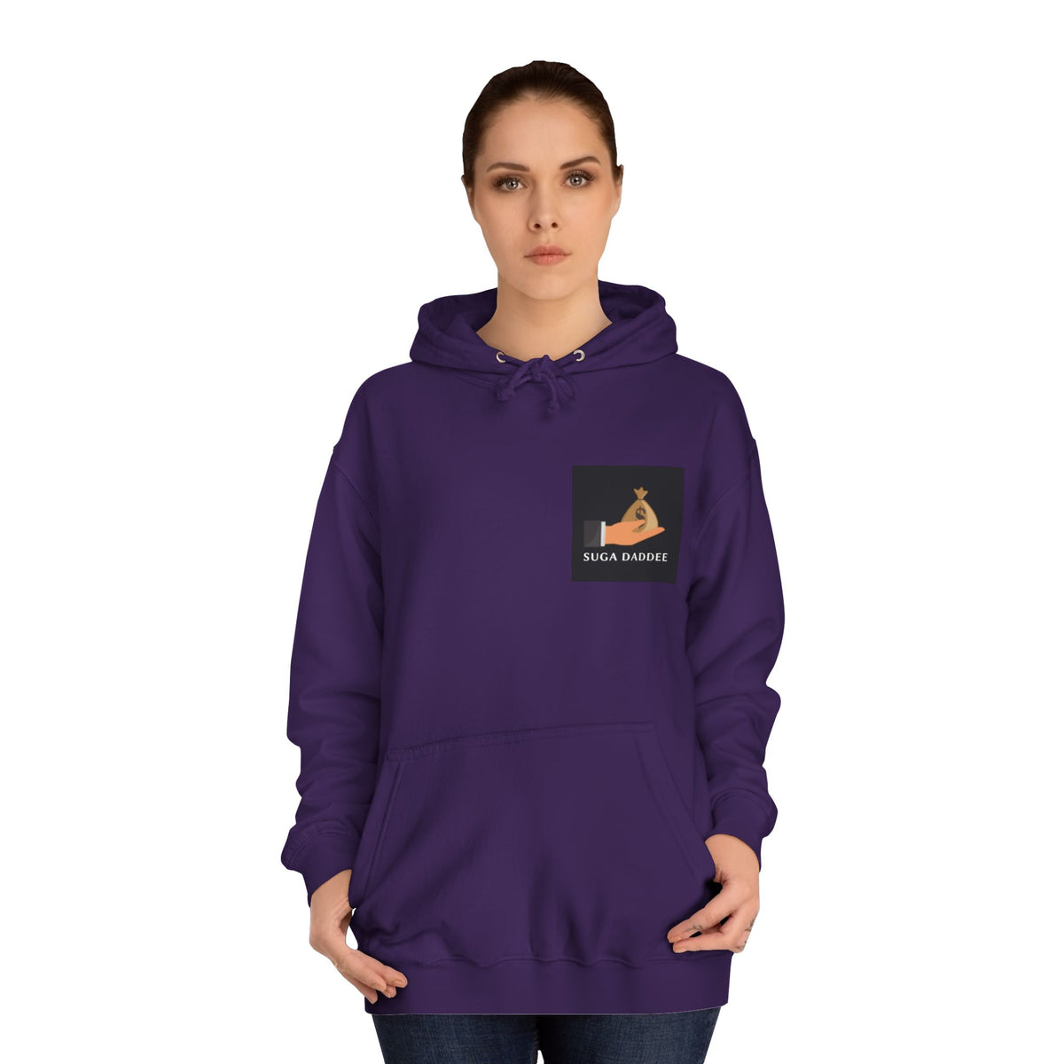 College Hoodie — Retro 'Watch n Learn Rose' Graphic Pullover