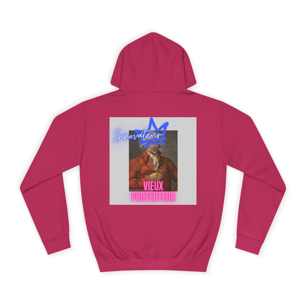 College Hoodie — Retro Neon 'Brozart' Graphic Pullover
