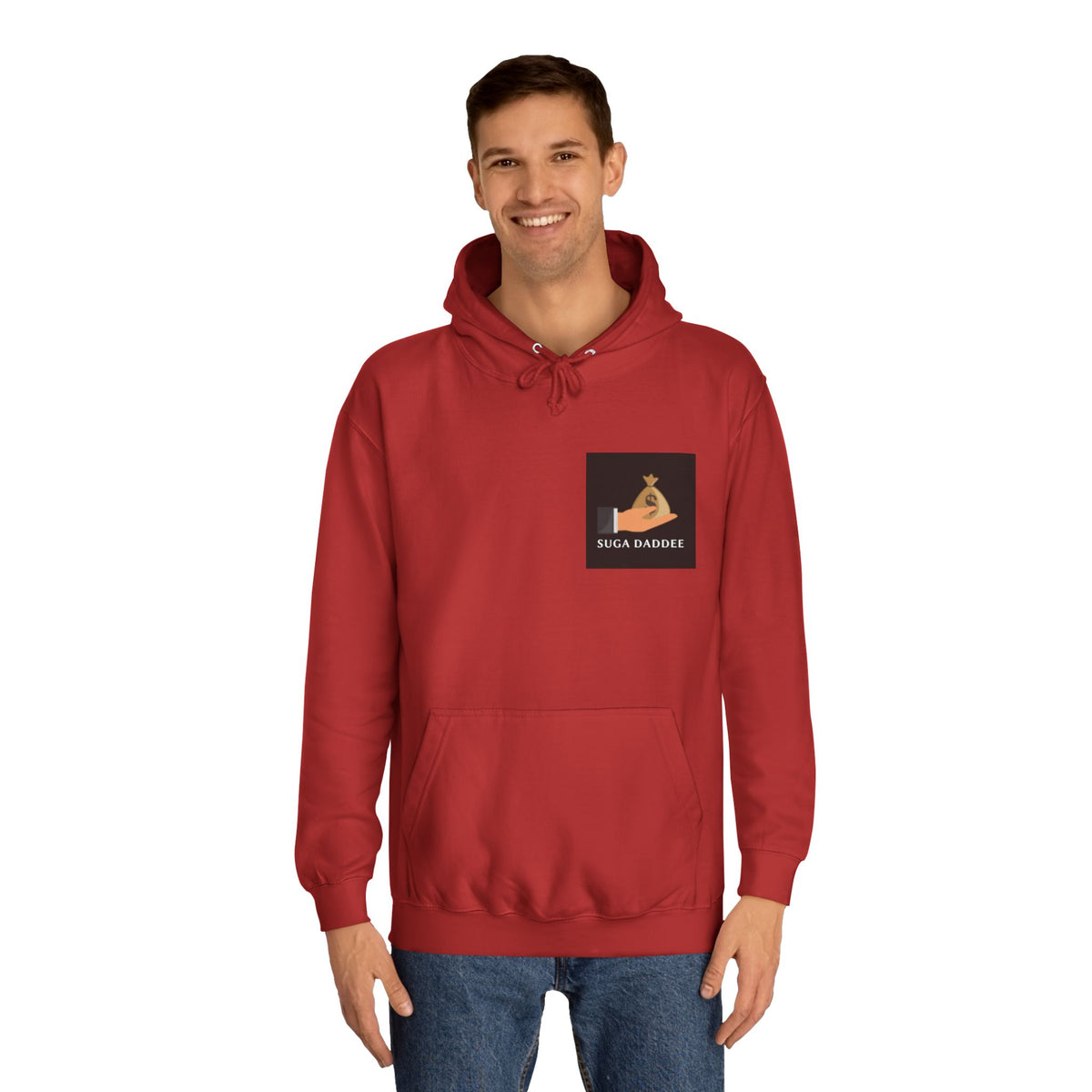 College Hoodie — Retro 'SD' Graphic Pullover