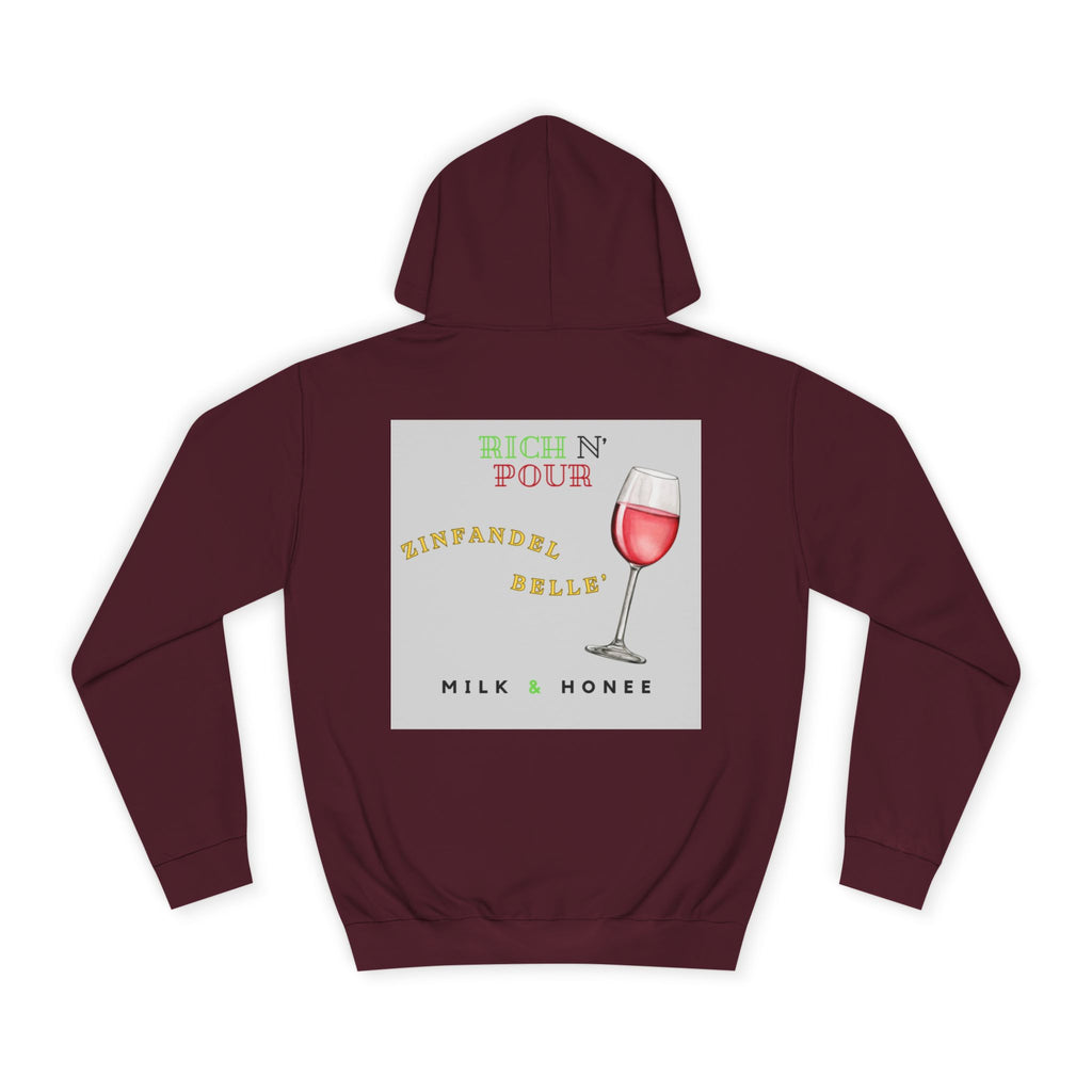 Wine Club Hoodie — "M&H Zinner" Graphic College Pullover