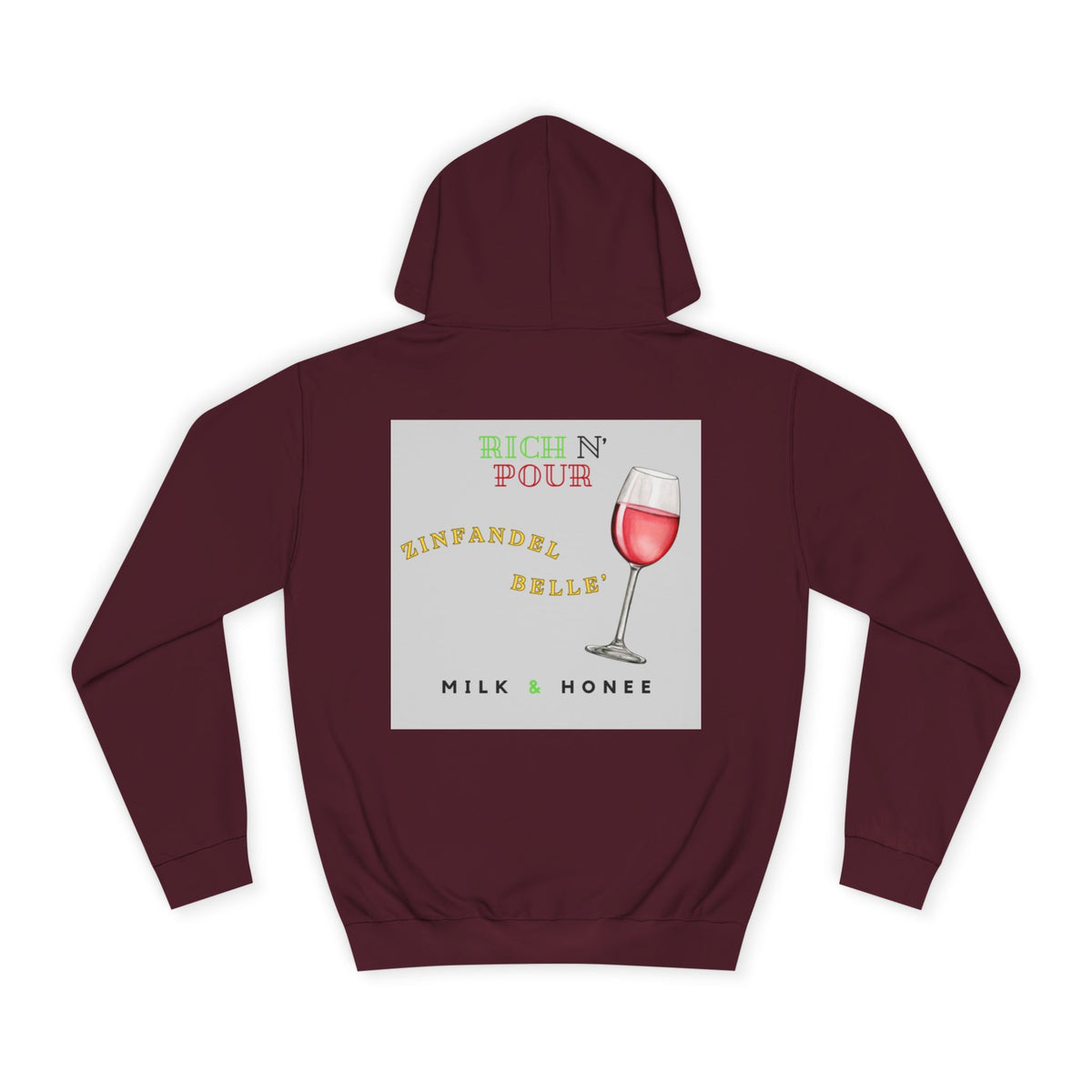 Wine Club Hoodie — "M&H Zinner" Graphic College Pullover
