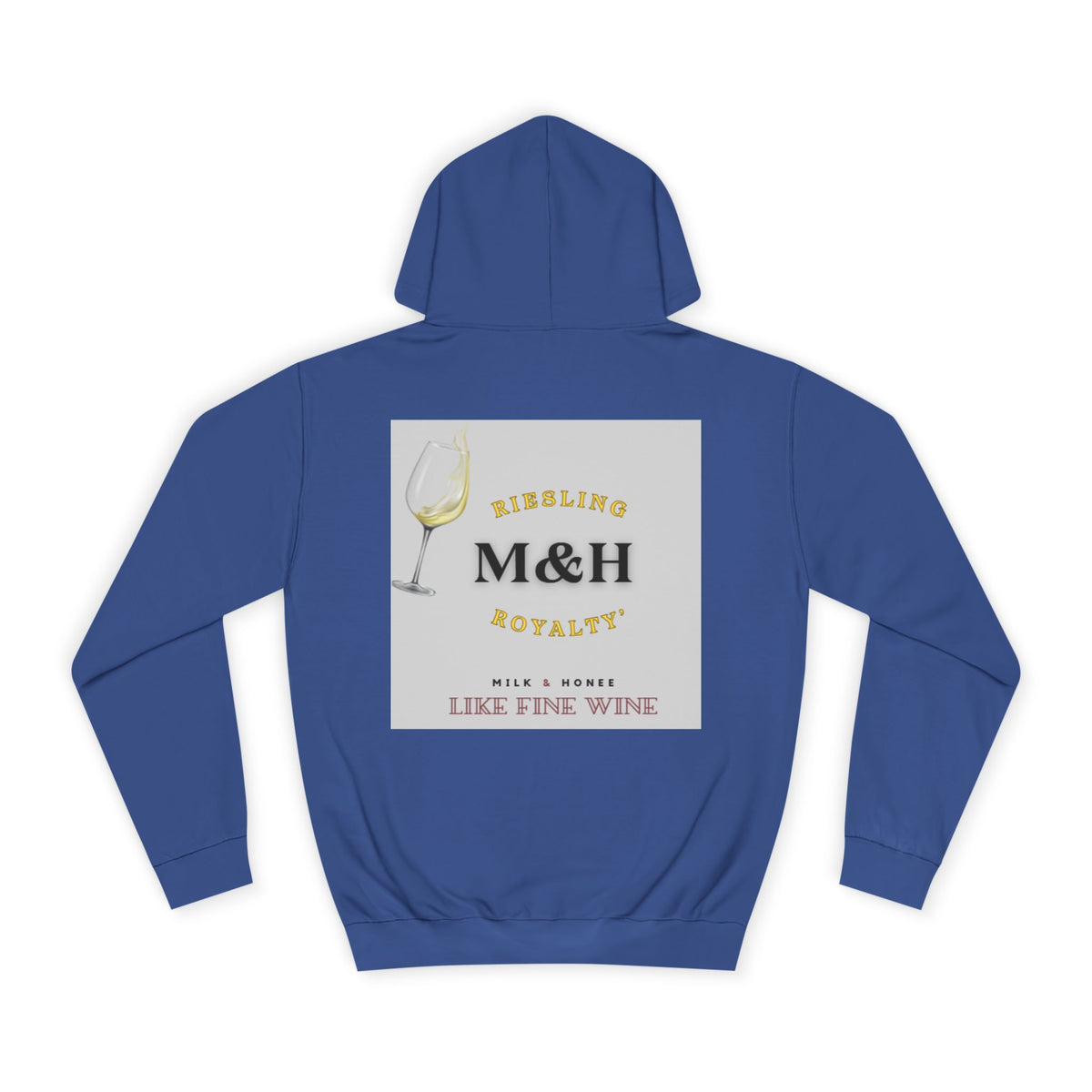 Wine Club Hoodie — "M&H Ries" Graphic College Pullover