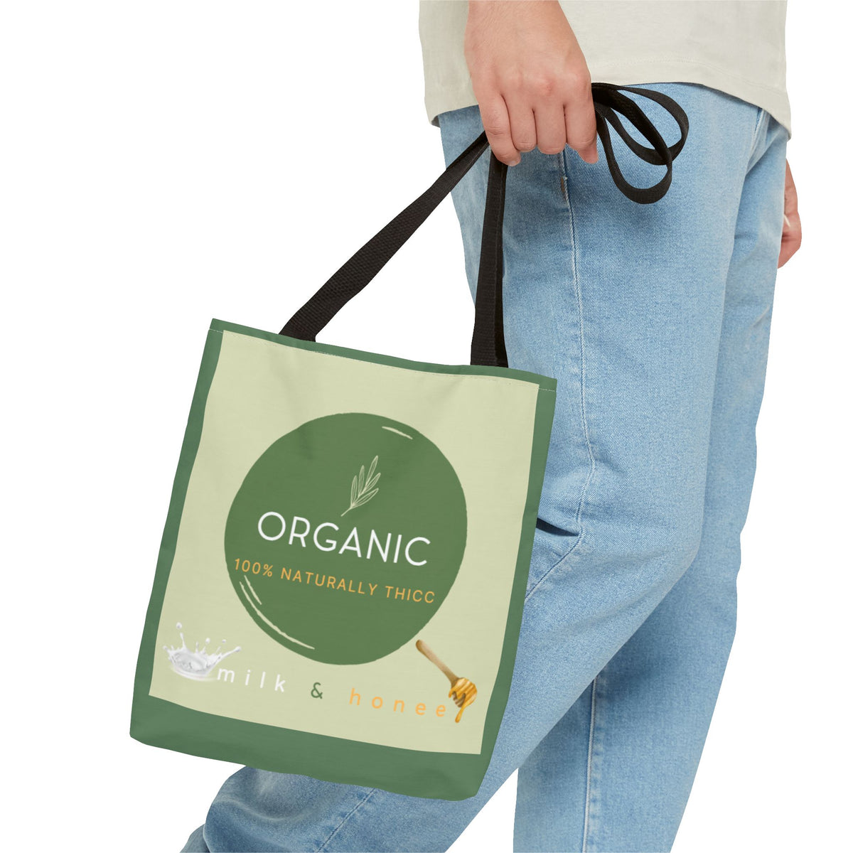 ALT Organic Milk & Honee Tote Bag — Natural, Eco-Friendly Market Tote