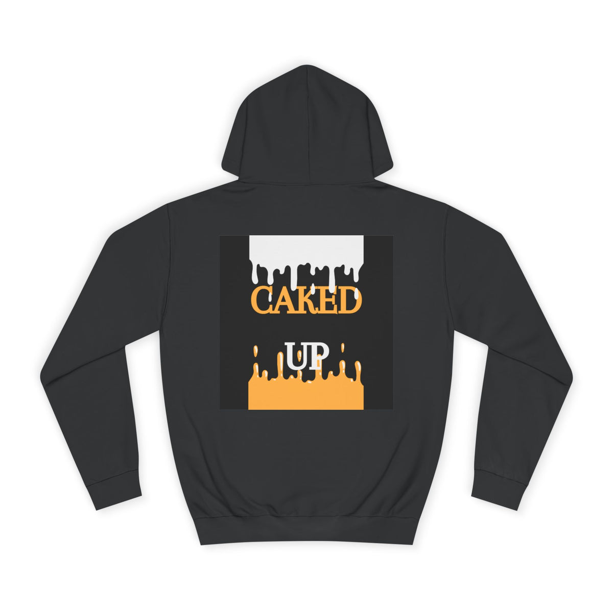 M&H Hoodie — "Caked Up" Graphic College Pullover