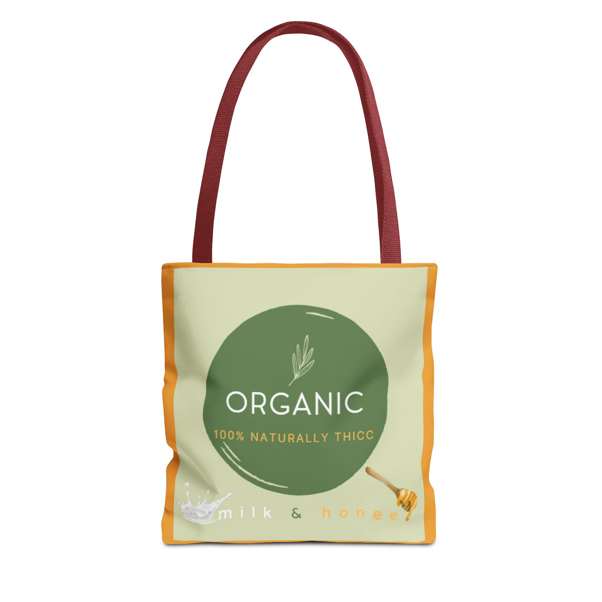 Organic Milk & Honee Tote Bag — Natural, Eco-Friendly Market Tote