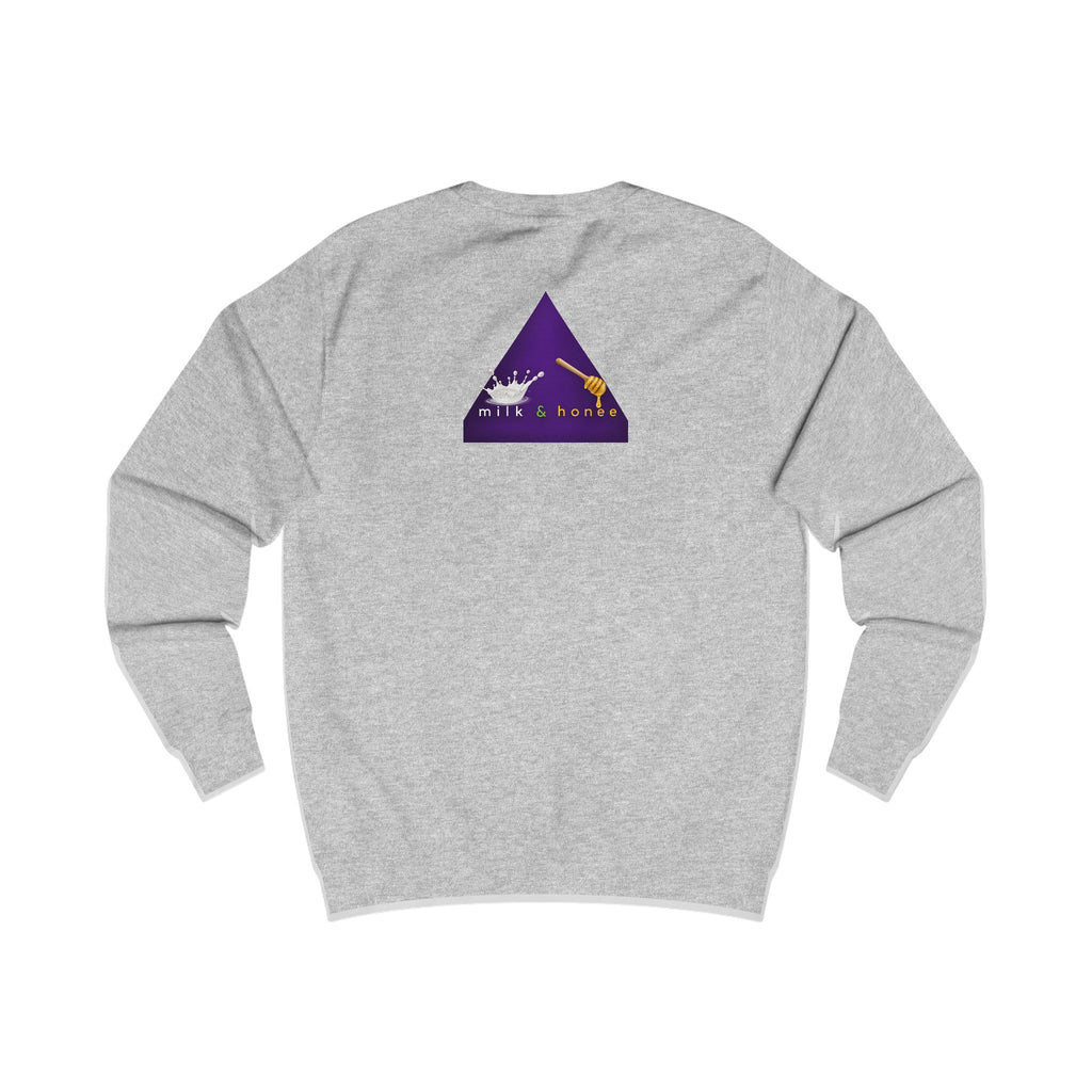 "rich. sweet. thick." Milk & Honee Graphic Crewneck