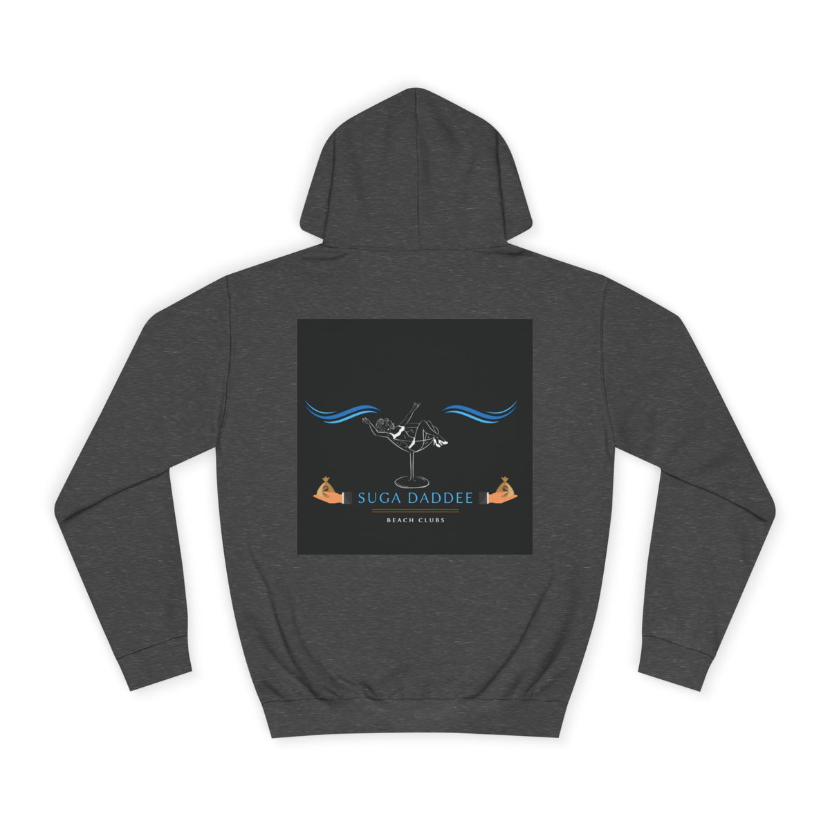 College Hoodie — Retro 'Beach Club' Graphic Pullover