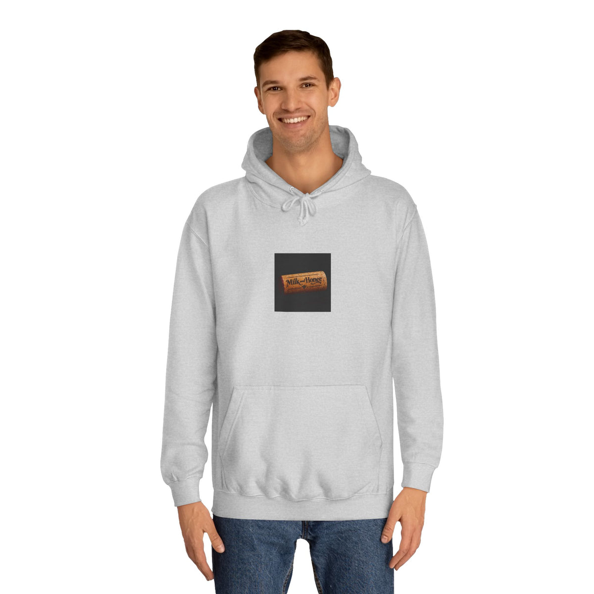 Wine Club Hoodie — "M&H Pink Rose" Graphic College Pullover