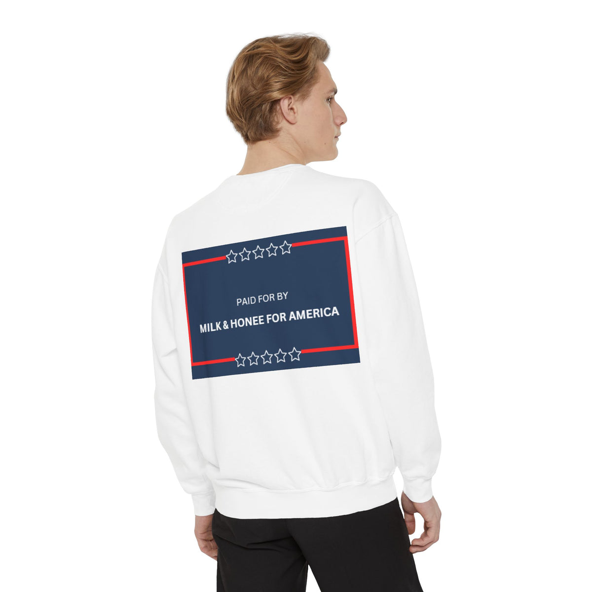 FAFO 2026 Sweatshirt — Political Parody Crewneck (Milk & Honee for America)
